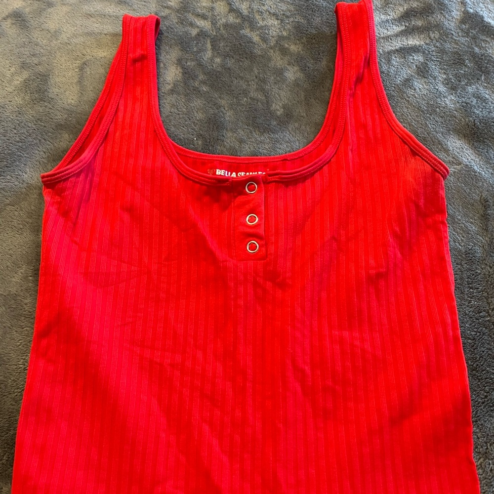 Red tank top